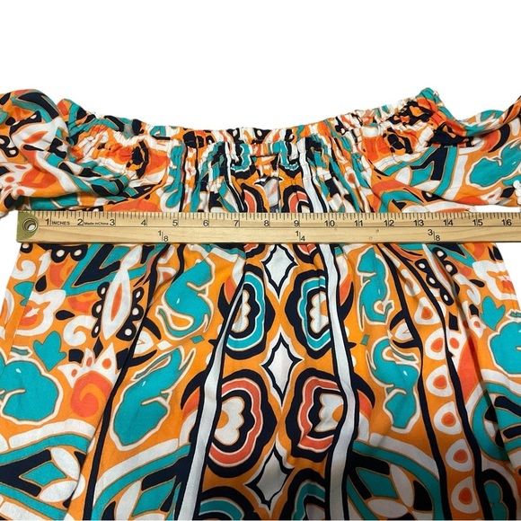 Crown & Ivy Off-Shoulder Boho Print Dress Size XS - Picture 8 of 10
